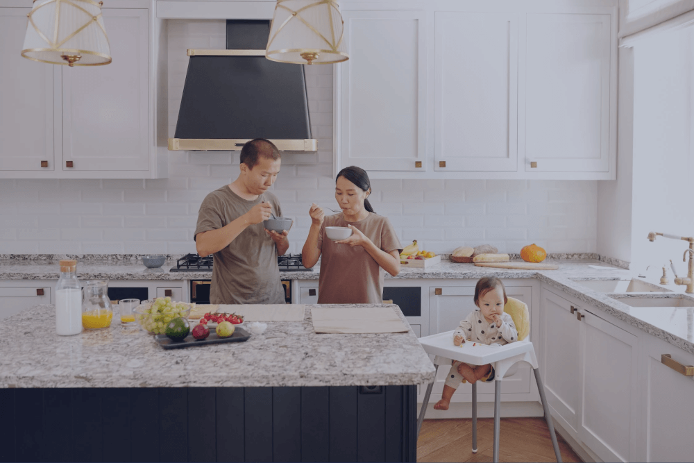 family eating